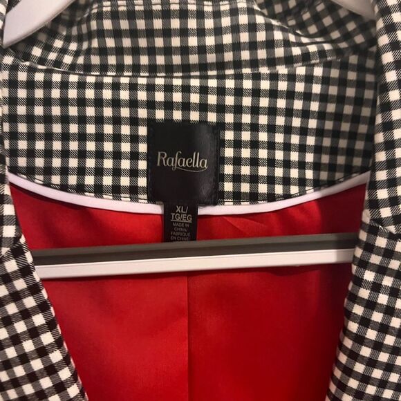 Rafaella Black and White Patterned Blazer - Picture 3 of 5